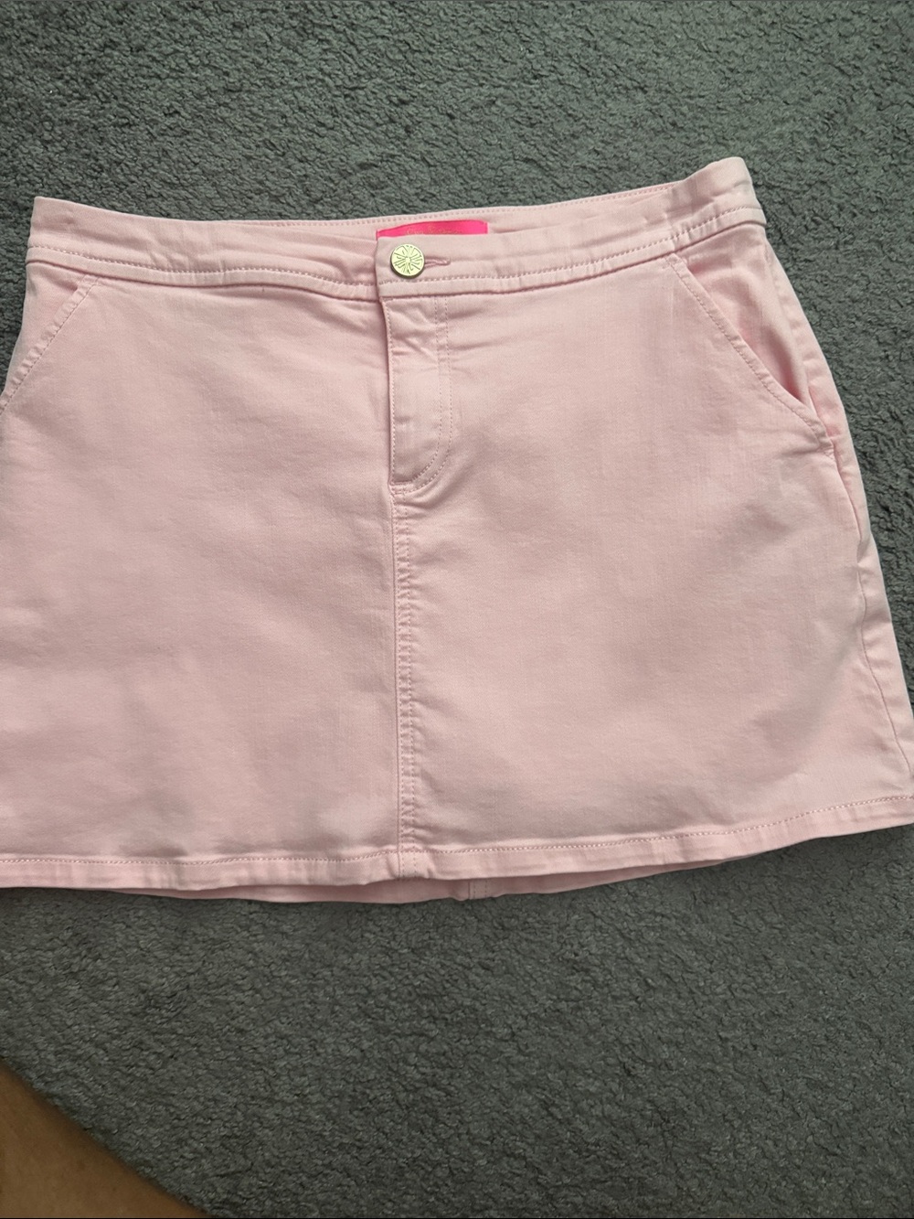 Women's Pink Cotton Skort